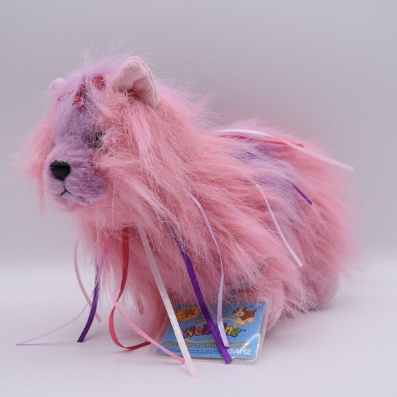Webkinz Retired Ribbon Yorkie HM410 New w Code Pink & Purple 8” Retired Stuffed - Picture 1 of 8